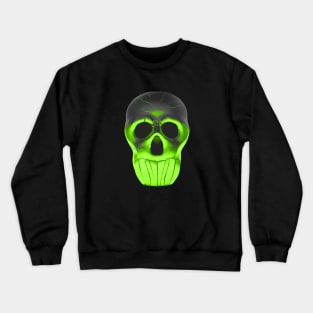 Neon Green Skull Crewneck Sweatshirt